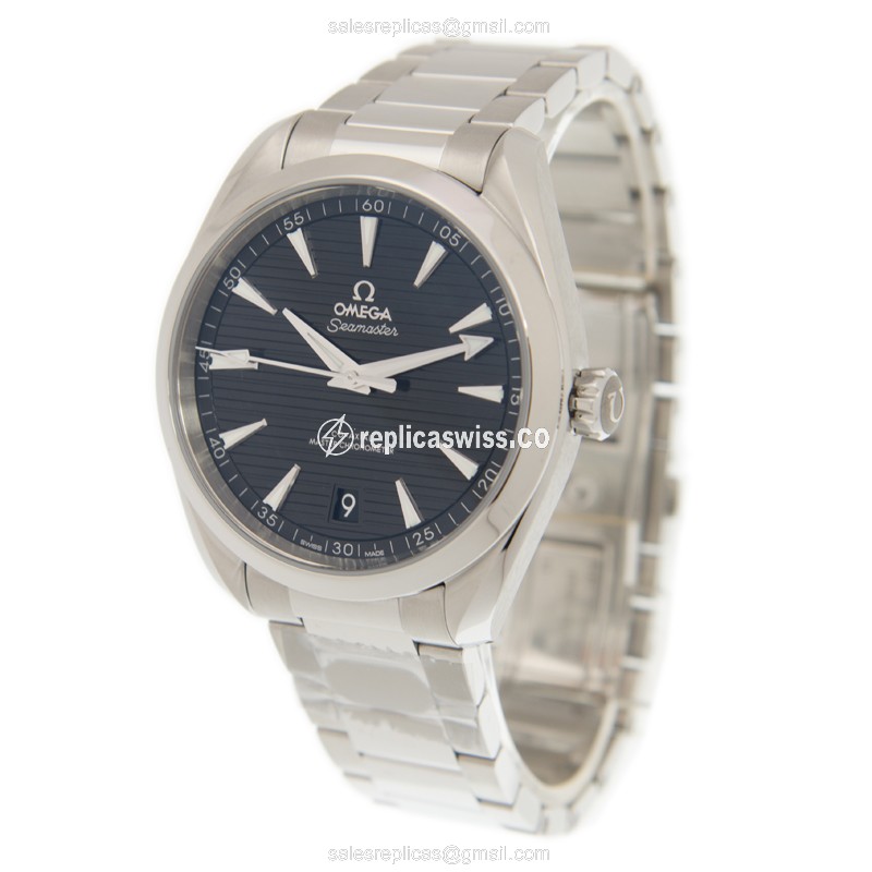 Omega Seamaster 220.10.41.21.01.001 Replica - Automatic - Black Dial - Steel Case & Band - View 3