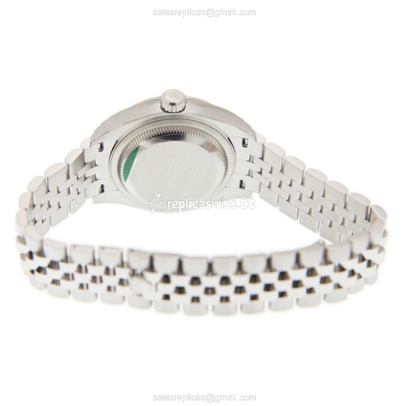 Rolex Lady Datejust Replica | Automatic | 18kt White Gold & Steel Case | Pink Dial - View 4
