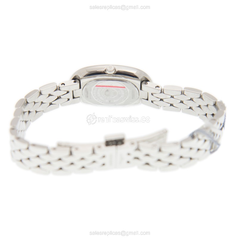 Longines Symphonette Replica - Quartz - Stainless Steel Case - White Dial, Silver Clasp & Strap - View 4