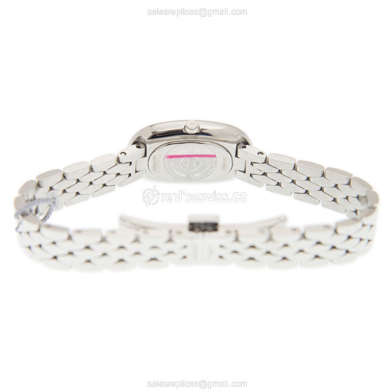 Longines Symphonette Replica - Quartz - White Dial, Silver Clasp & Steel Strap - View 4
