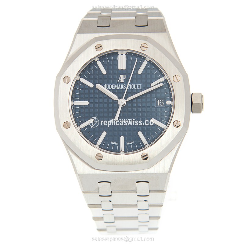 Audemars Piguet 15450ST.OO.1256ST.03 Automatic Steel Blue Dial Silver Steel Clasp - View 2