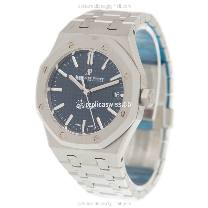 Audemars Piguet 15450ST.OO.1256ST.03 Automatic Steel Blue Dial Silver Steel Clasp - View 3