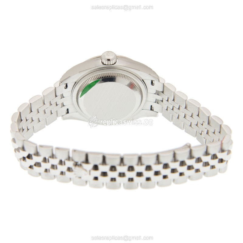 Rolex Datejust Replica - Automatic - White Gold - Steel Case, Silver Dial - View 4