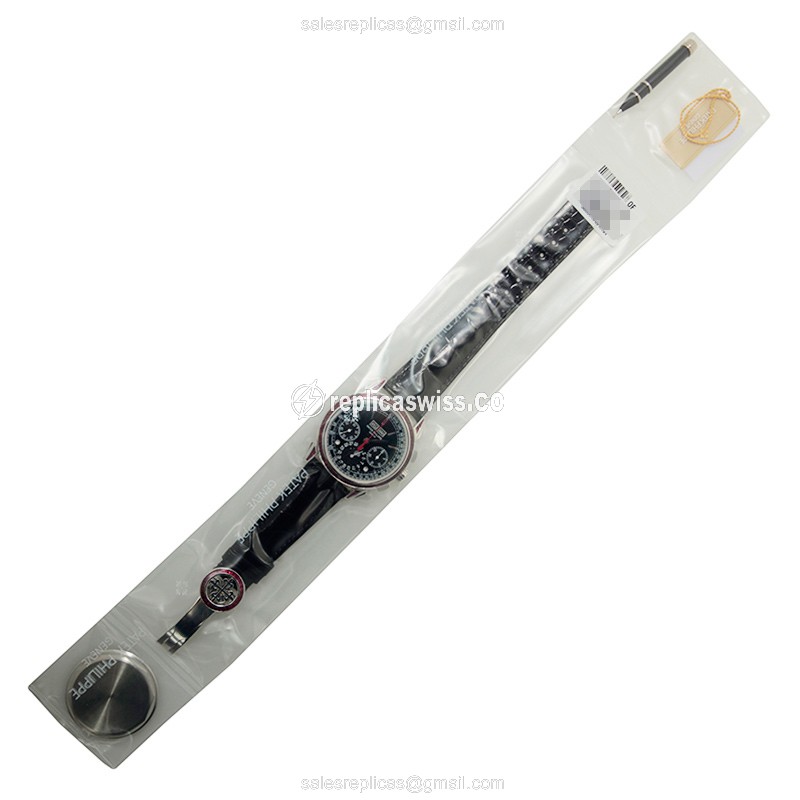 Patek Philippe 5271-12P-001 Grand Complications - Manual Wind - Platinum Case - Black Dial - Alligator Black Strap - View 2