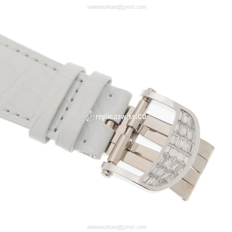 Jacob & Co BT543.30.BD.BD.B BRILLIANT - Manual Wind - 18kt White Gold - Diamond - Silver Dial - Leather Strap - White - View 4