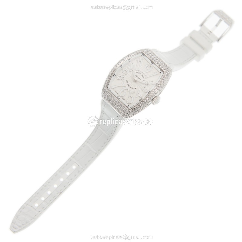 Franck Muller V 29 SC AT FO D (AC.BC) VANGUARD Automatic Stainless Steel & Diamonds - View 2