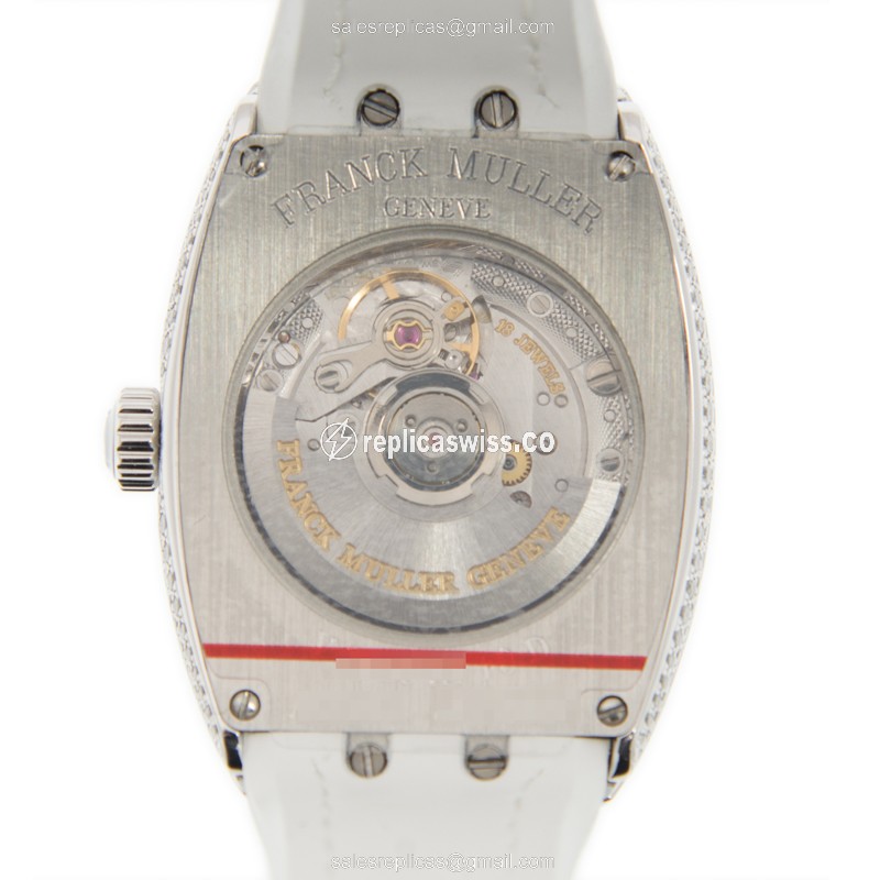 Franck Muller V 29 SC AT FO D (AC.BC) VANGUARD Automatic Stainless Steel & Diamonds - View 3