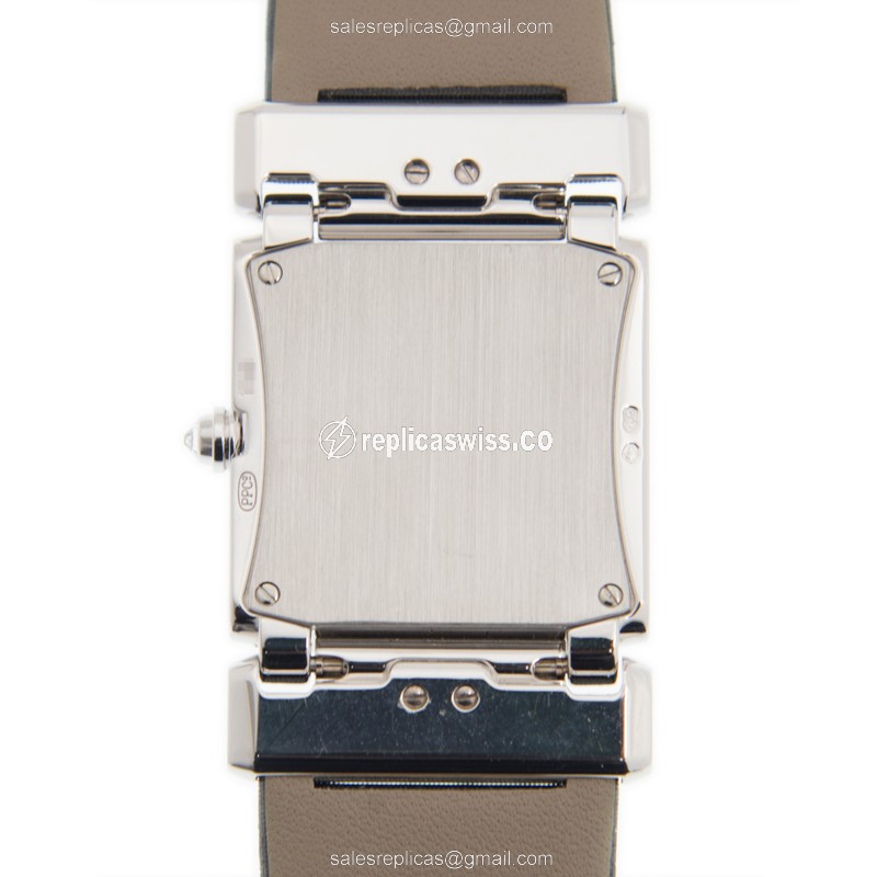 Patek Philippe TWENTY-4 Quartz 18kt Gold - Gray Dial - Buckle Clasp - Satin Grey Strap - View 3