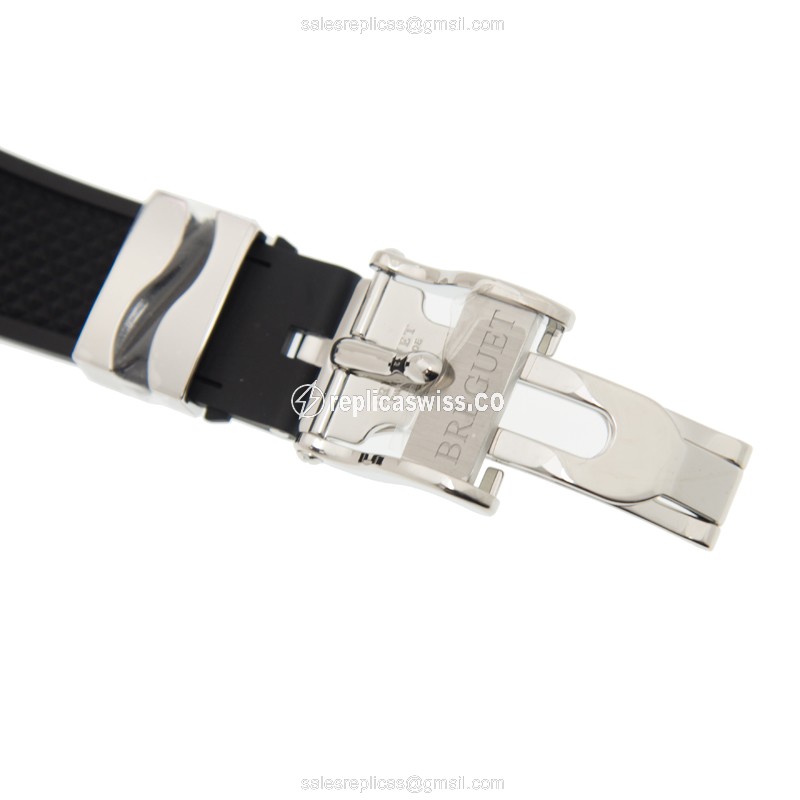 Breguet Marine Replica - Automatic - Steel Case - Black Dial - Rubber Strap - View 4