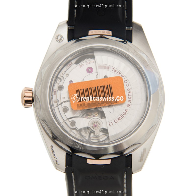 Omega Seamaster Replica - Automatic - Stainless Steel - White Dial, Black Rubber Strap - View 3