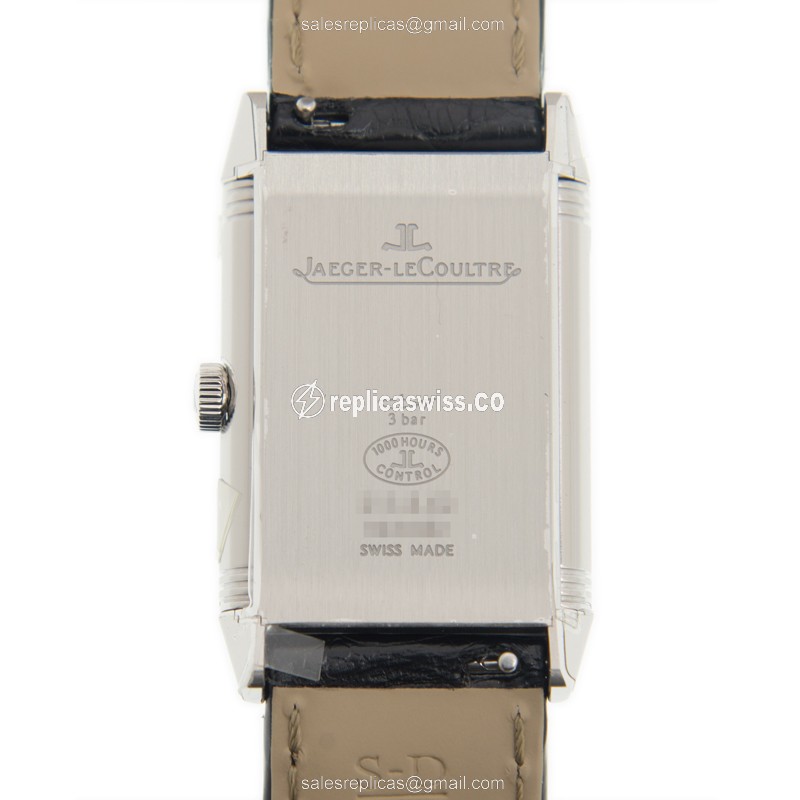 Jaeger-Lecoultre Q2438520 REVERSO - Manual - Stainless Steel - Silver Dial - Black Alligator Strap - View 3