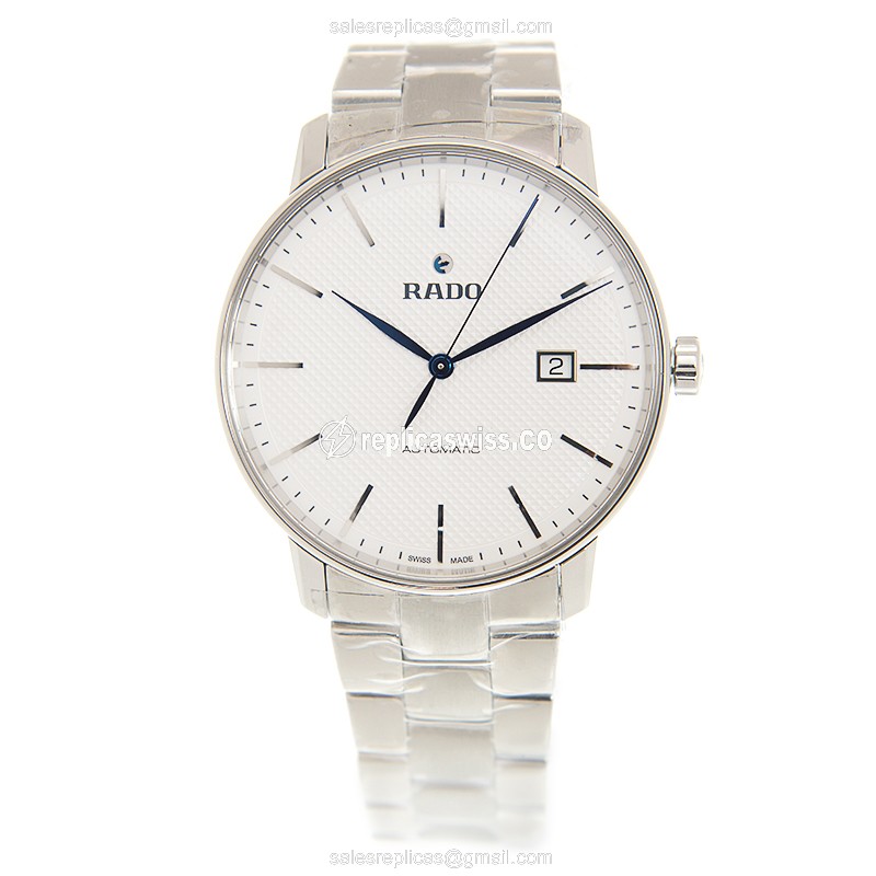 Rado R22876013 Replica - Automatic - Steel Case - White Dial - Silver Strap - View 2