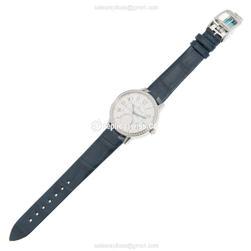 Jaeger-Lecoultre Q3578420 Rendez-Vous Replica - Automatic - Silver Dial - Leather Blue Strap - View 2