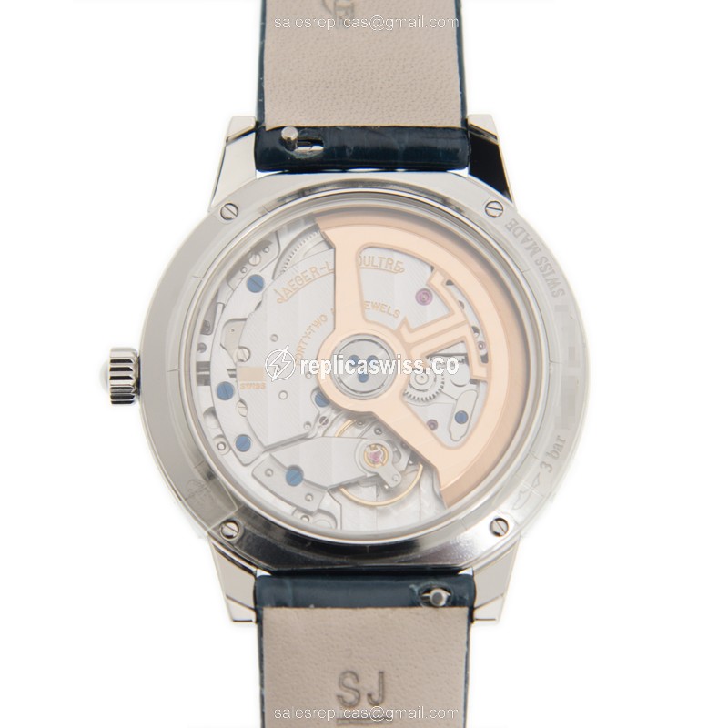 Jaeger-Lecoultre Q3578420 Rendez-Vous Replica - Automatic - Silver Dial - Leather Blue Strap - View 3