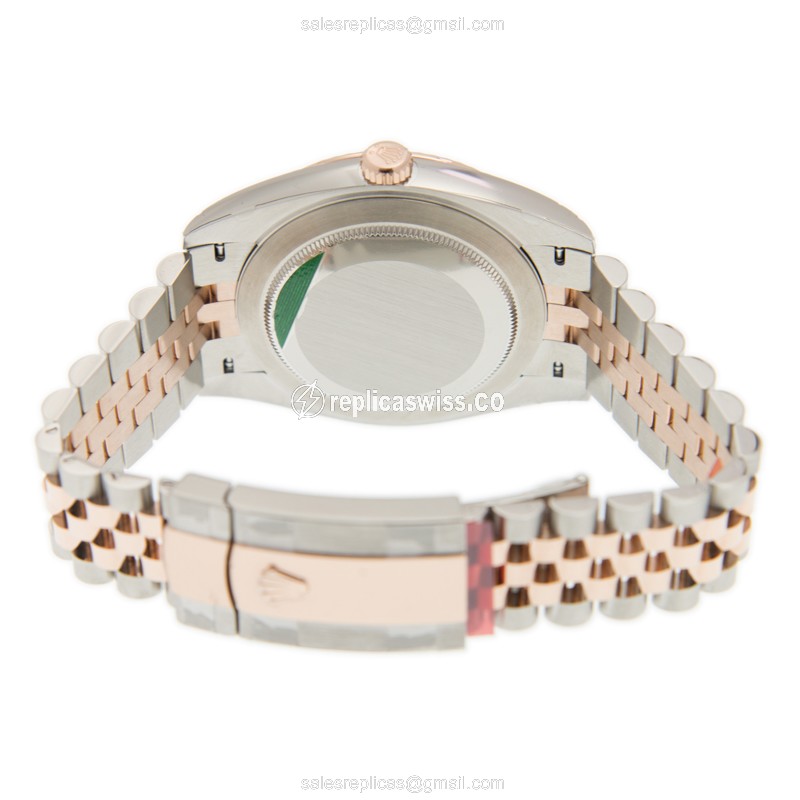 Rolex Datejust Replica Watch - Automatic - Pink - Gold Steel - View 4