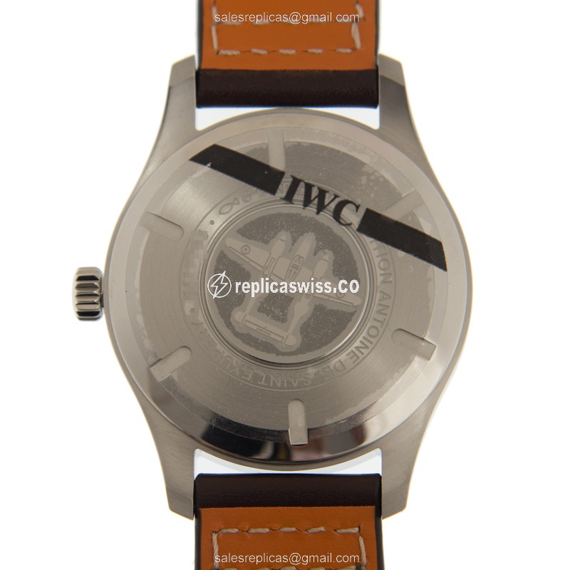 IWC PILOTS Replica - Automatic - Brown Dial - Steel Case - Brown Cowhide Strap - View 3