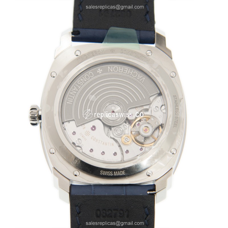 Vacheron Constantin Quai de L'Ile Watch - Auto - Blue Rubber - View 3