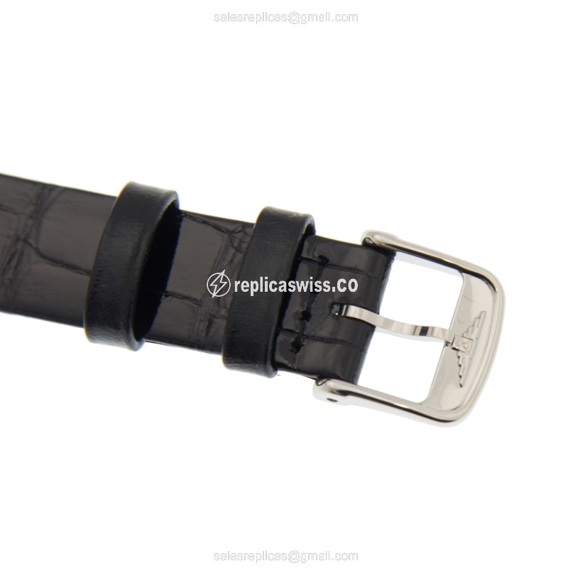 Longines L4.209.4.11.2 Replica - Quartz - Stainless Steel Case - White Dial - Alligator Buckle - View 4