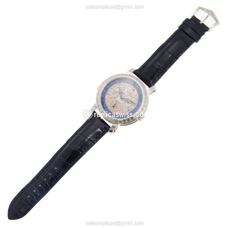 Patek Philippe 5104P Grand Complications Replica - Automatic - 950 Platinum Case - Skull Dial - View 2