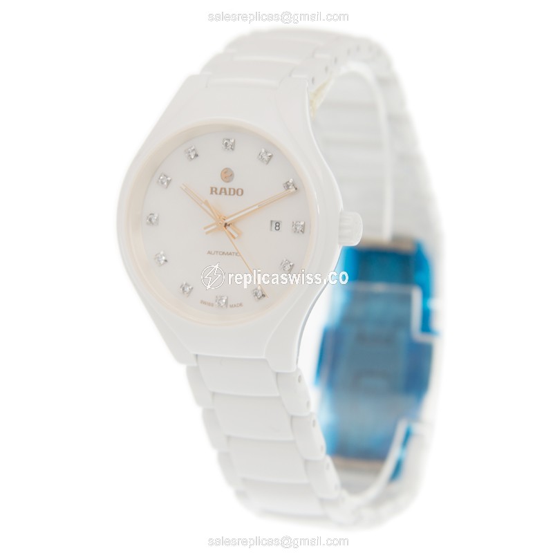 Rolex R27244902 TRUE - Automatic Ceramic - White Dial - Clasp - White Ceramic Strap - View 3