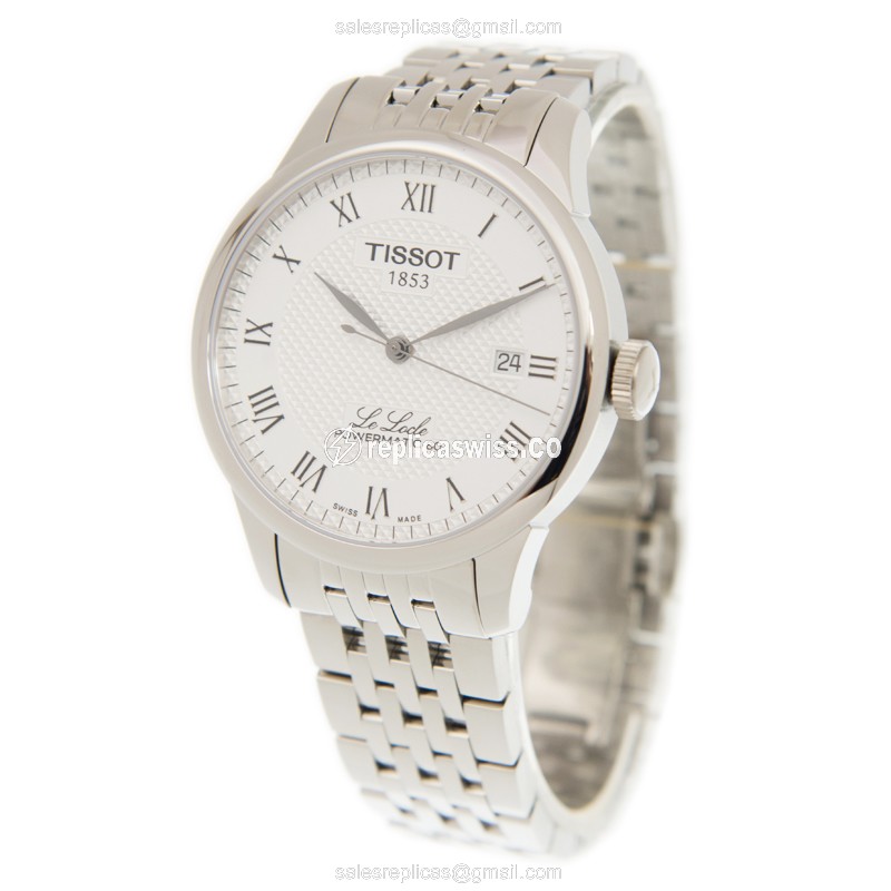 Rolex T-CLASSIC Replica - Automatic - Stainless Steel - Silver Dial - Steel Band - View 3