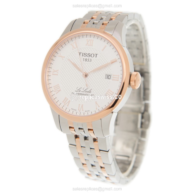 Tissot T-CLASSIC Replica - Automatic - Steel Case - Silver Dial - Diamond Bezel - View 2