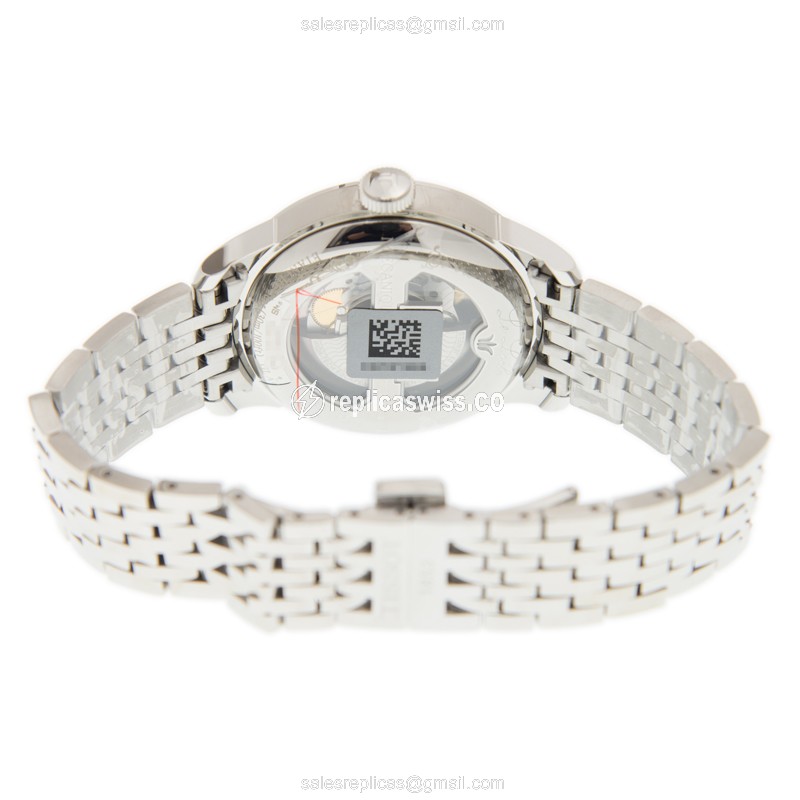 Tissot T-CLASSIC Replica - Automatic - Black Dial - Steel Case - Silver Strap - View 4