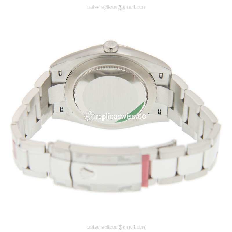 Rolex Datejust Replica - Automatic - Stainless Steel - White Dial on Silver Strap - View 4