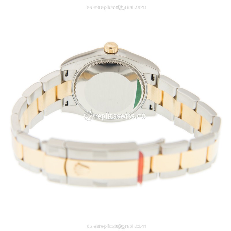 Rolex Datejust Lady Replica | Automatic | 18kt Gold & Steel Case | Silver Dial - View 3