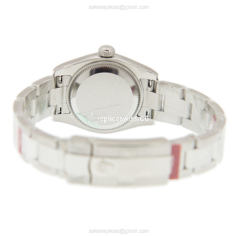 Rolex Datejust Replica - Automatic - Stainless Steel - Black Dial, Silver Clasp - View 4