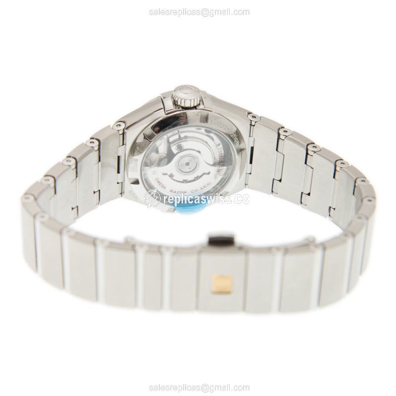 Omega Constellation Replica - Automatic - Steel Case - White Dial - Silver Band - View 4