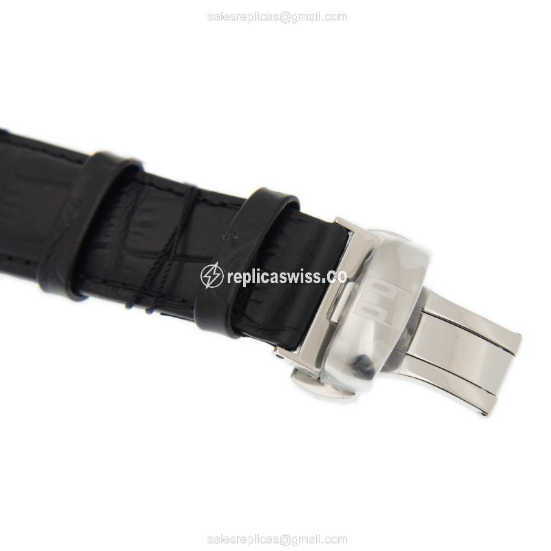 Tissot T-CLASSIC Replica - Automatic - Steel Case - Black Dial - Leather Strap - View 4