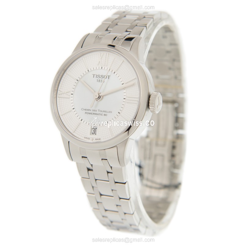 Rolex T-CLASSIC Replica - Automatic - Steel Case - Silver Dial - Silver Band - View 3
