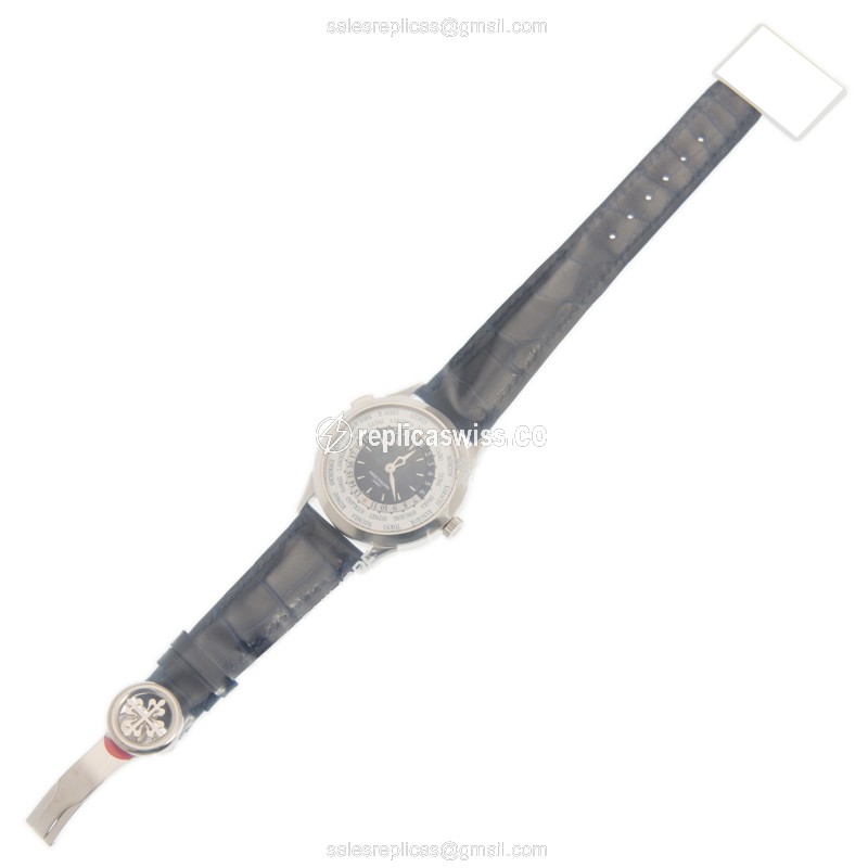 Patek Philippe 5230G-010 GRAND Complications Replica - Auto - 18kt Gold - Blue Dial - Blue Alligator Strap - View 2