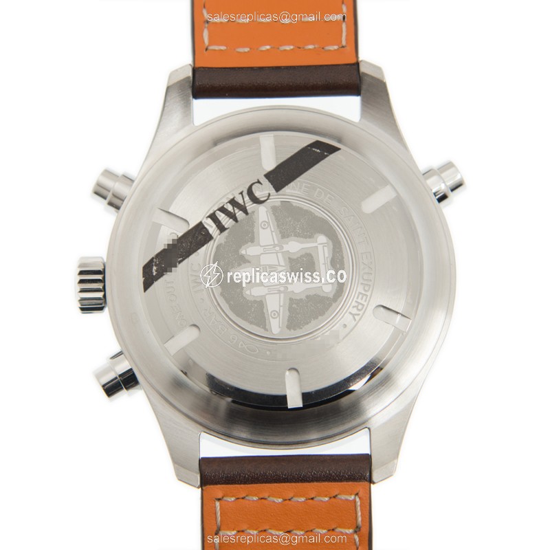 IWC PILOTS Replica - Automatic - Brown Dial - Steel Case - Brown Cowhide Strap - View 3