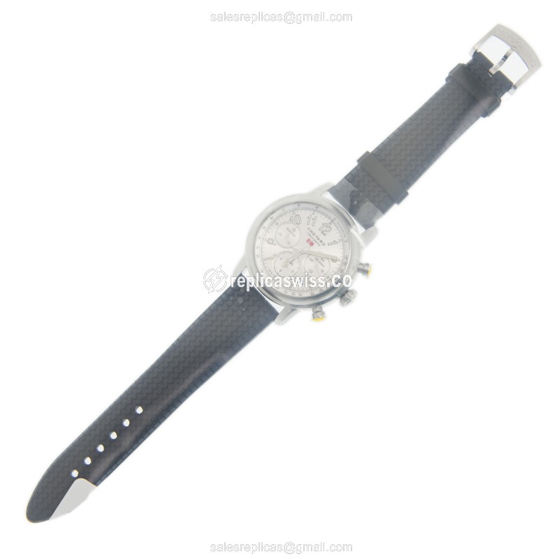 Chopard 168589-3001 Replica - Automatic - Steel Case - Silver Dial - Black Rubber Strap - View 2