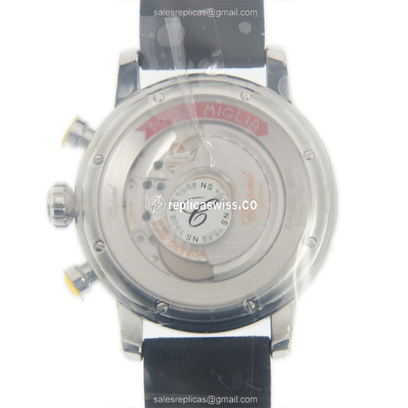 Chopard 168589-3001 Replica - Automatic - Steel Case - Silver Dial - Black Rubber Strap - View 3