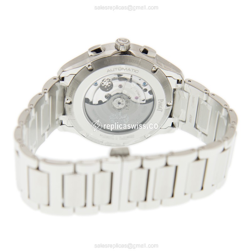 Piaget Polo Automatic - Steel Case - Dark Grey - Silver Steel Clasp - View 4