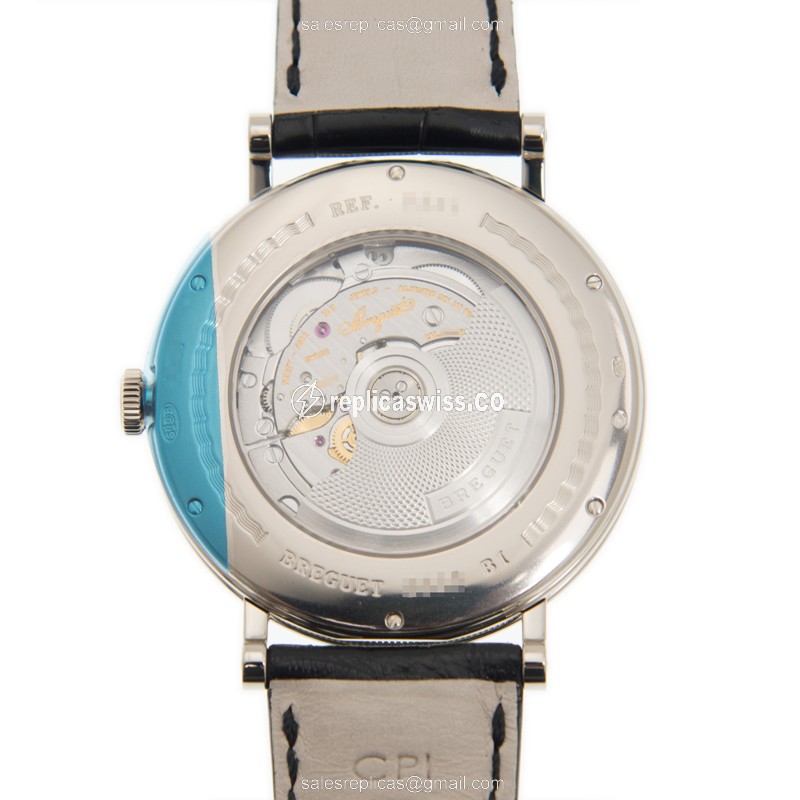 Classical Breguet 5207BB/12/9V6 - 18kt White Gold - Automatic - Silver Dial - Black Alligator Strap - View 3
