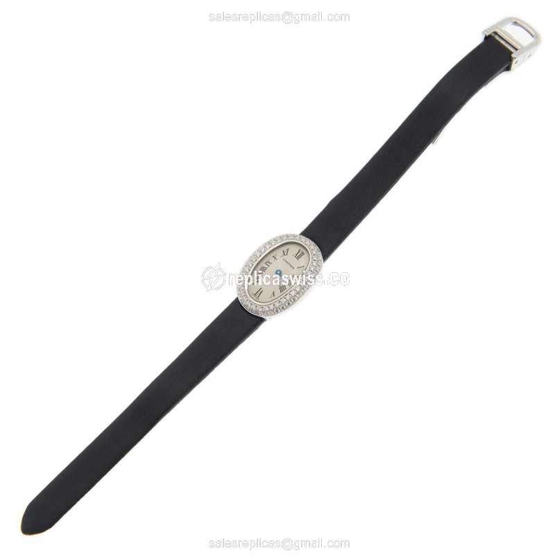 Cartier WB509531 BAIGNOIRE Quartz 18kt White Gold & Diamond - View 2