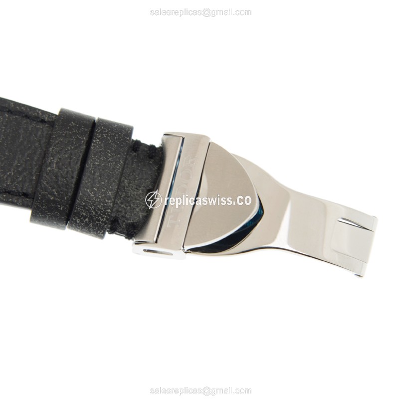 Rolex Heritage Ranger Replica - Automatic - Black Dial - Leather Strap - Clasp - View 4