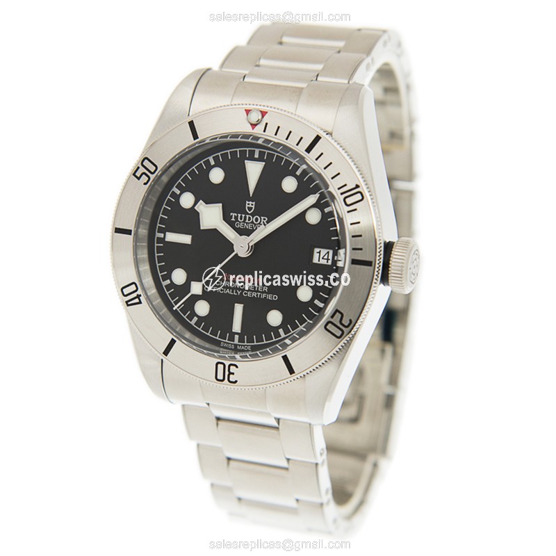 Tudor Black Bay Steel Replica - Auto - Steel - Black Dial - View 3