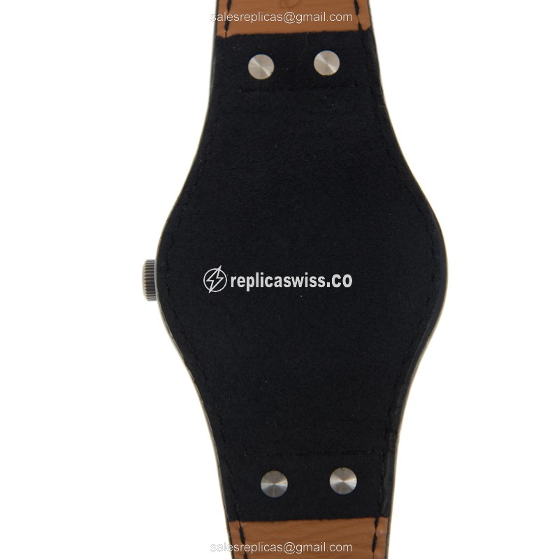 Automatic Tudor Heritage Ranger - Black Dial - Brown Leather Strap - Stainless Steel - View 3