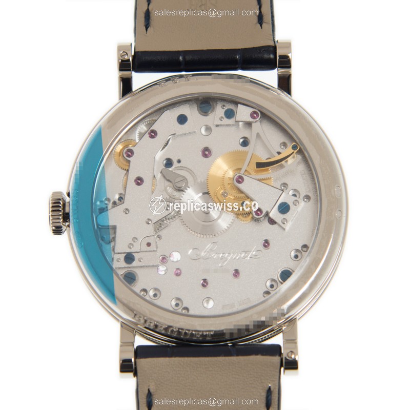 Breguet 7057BB/11/9W6 TRADITION - Manual Wind - 18kt White Gold - Silver Dial - Black Alligator Strap - View 2