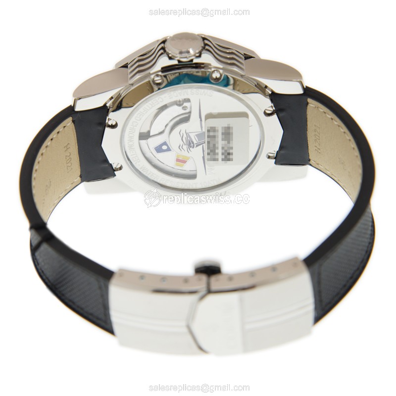 Corum Admiral Cup Replica - Automatic - Silver Dial - Steel Case - Black Rubber Strap - View 4