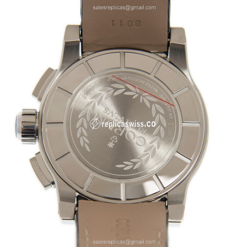 Corum Heritage Replica - Automatic - Stainless Steel - Black Dial - Leather Strap - View 3