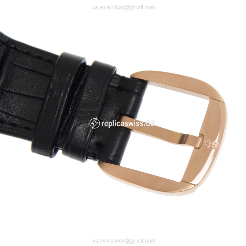 Corum Classic 398.100.55-0001 - Automatic 18kt Rose Gold - White Dial, Black Alligator Strap - View 4
