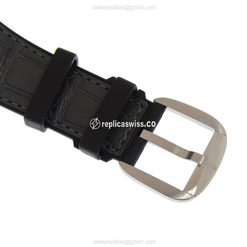 Corum Bubble Replica - Automatic - Stainless Steel - Silver Dial - Leather Strap - Buckle Clasp - View 4