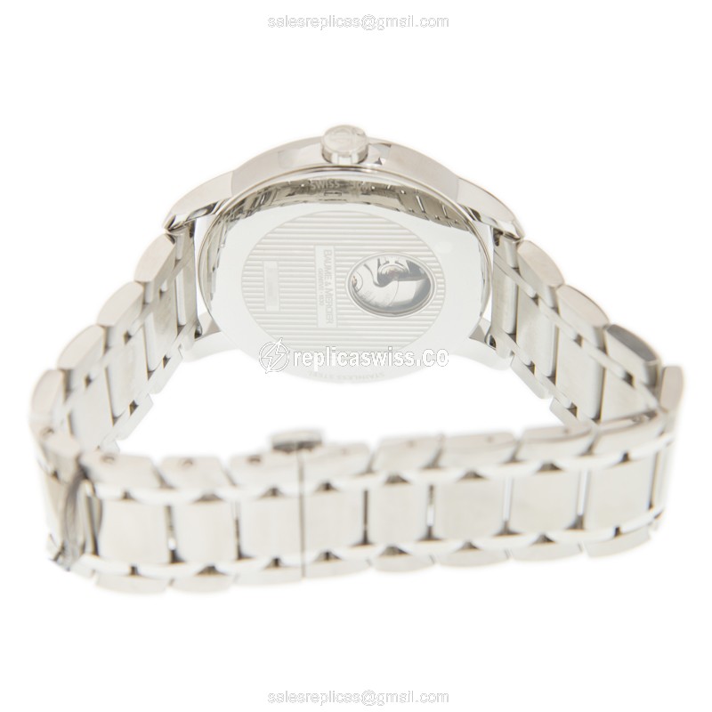 Baume & Mercier CLASSIMA Automatic - White Dial - Silver Steel Case & Strap - View 4
