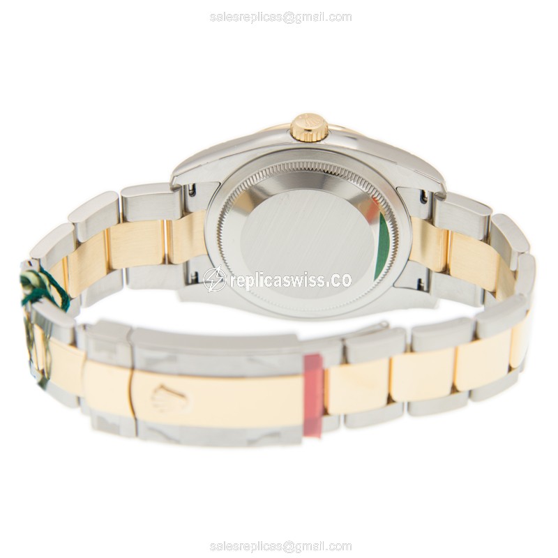 Rolex Datejust Replica - Automatic - 18kt Gold Case - Gold Dial - Steel Clasp - View 4